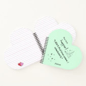 私は心の平和を見つけなかった。私は予定を立てた」 ノートブック (内部)