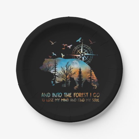 私は心を失い森に忍び込み ペーパープレート (正面)
