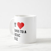 私は心ナースマグカップに属する コーヒーマグカップ (正面左)