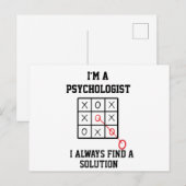 私は心理士です。常に解決策を見つけます ポストカード (正面/裏面)