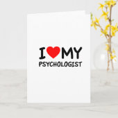 私は心理学者が大好きだ カード (黄色い花)