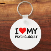 私は心理学者が大好きだ キーホルダー (正面)