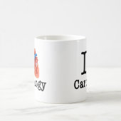 私は心臓学を愛します コーヒーマグカップ (中央)