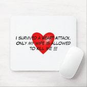 私は心臓発作を生き延びました マウスパッド (マウス)