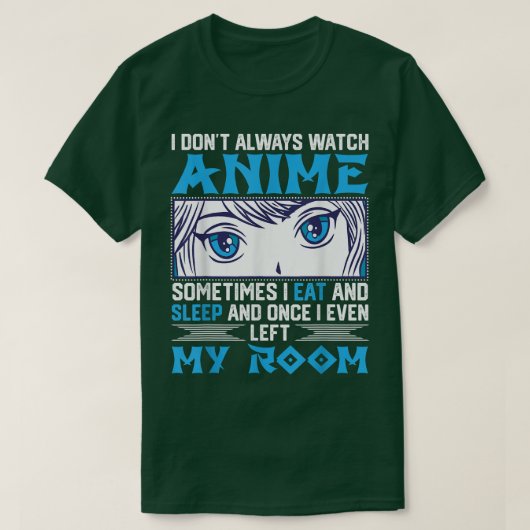 私は必ずしもアニメFAのデザインを見るわけではない Tシャツ (デザイン正面)