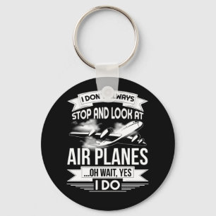 私は必ずしもストップ飛行機を見ているわけではない キーホルダー