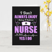 私は必ずしも楽しむナース カード (黄色い花)