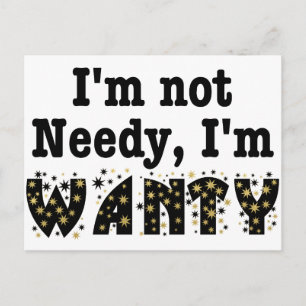 私は必要がない私はwantyだ ポストカード