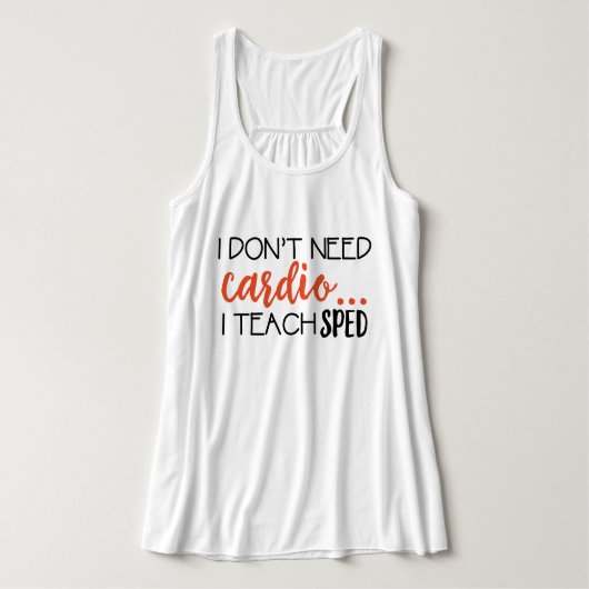 私は必要としません心臓を… 私は促進されて教えます タンクトップ (デザイン正面)