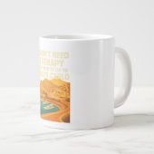 私は必要ないセラピー、だけモンテカルロが必要 ジャンボコーヒーマグカップ (正面右)