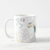 私は必要ないセラピー、私はイタリア旅行する必要がある コーヒーマグカップ (左)