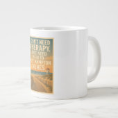 私は必要ないセラピー、私はウェストHampton Dunesが必要 ジャンボコーヒーマグカップ (正面右)