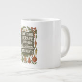 私は必要ないセラピー、私はクリスマスオーナメントが必要 ジャンボコーヒーマグカップ (正面右)