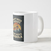 私は必要ないセラピー、私はゴンドラが必要だ ジャンボコーヒーマグカップ (正面右)