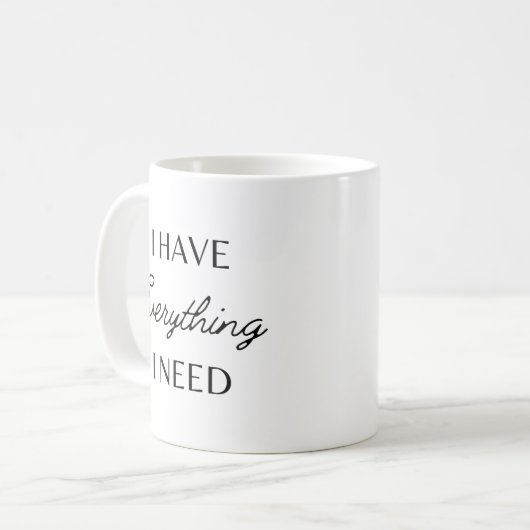 私は必要なものすべてを持っている – 私はすべてのカップルである コーヒーマグカップ (正面左)