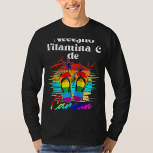 私は必要ビタミンCカンクンメキシコバケーションビーチMatc Tシャツ