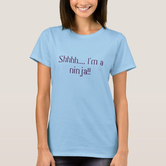 私は忍者です!! ワイシャツ Tシャツ (正面)