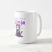 私は忍者のフリ – 面白いハロウィーンの衣装 コーヒーマグカップ (正面右)