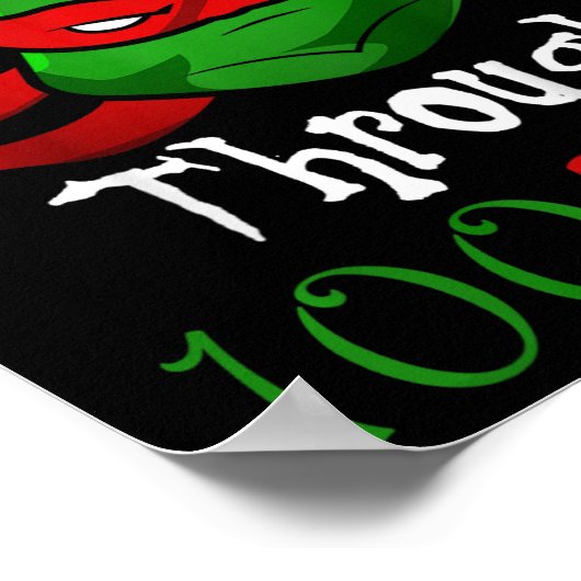 私は忍者はスタッドのために存在する100の日を通る ポスター (角)