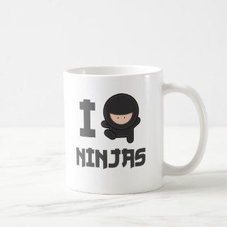 私は忍者を愛します コーヒーマグカップ