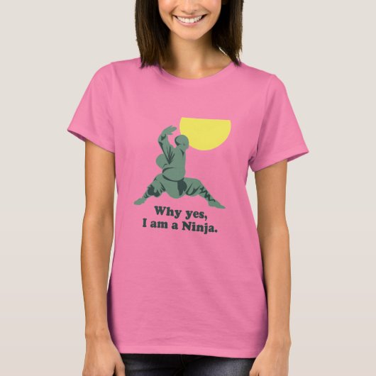 私は忍者 Tシャツ (正面)
