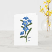 私は忘れお花のあいさつ用のカードを持っていない カード (黄色い花)