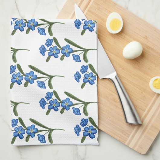 私は忘れお茶のタオルを花に付けない キッチンタオル (四つ折り)