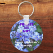 私は忘れアルツハイマーのキーチェーンではない キーホルダー (正面)