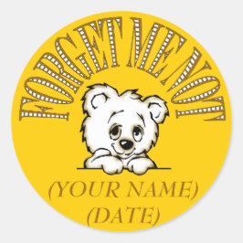 私は忘れステッカーではない ラウンドシール