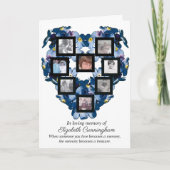 私は忘れハート記憶の宝悔やみや弔慰 カード (正面)