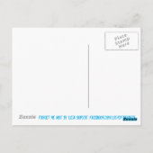 私は忘れピンクの象の猫のさくらんぼの花のアート ポストカード (裏面)