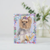 私は忘れヨークシャーテリアカードではない ポストカード (スタンド正面)