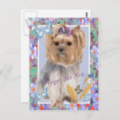 私は忘れヨークシャーテリアカードではない ポストカード (正面/裏面)