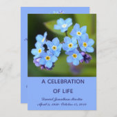 私は忘れライフ招待状カードのお祝いではない 招待状 (正面/裏面)