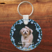 私は忘れリースではない写真名ペット記念館 キーホルダー (正面)