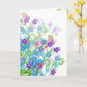 私は忘れ庭の花のカードではない カード (黄色い花)