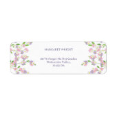 私は忘れ水の色のピンクと紫の結婚ない ラベル (正面)