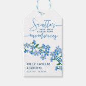 私は忘れ種を散らさない思い出を育てる葬儀 ギフトタグ (正面)