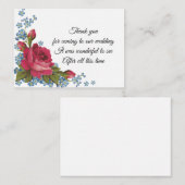 私は忘れ花のサンキューカードではない ノートカード (正面/裏面)