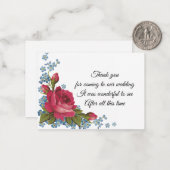 私は忘れ花のサンキューカードではない ノートカード (正面/裏面インサイチュ)