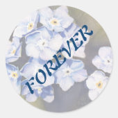 私は忘れ花の結婚式用シール ラウンドシール (正面)