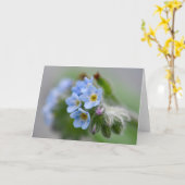 私は忘れ花を咲かせない カード (黄色い花)