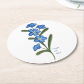 私は忘れ花コースターではない ラウンドペーパーコースター (アングル)
