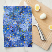 私は忘れ花柄ではない キッチンタオル (四つ折り)