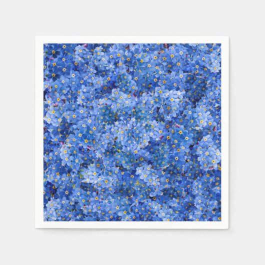 私は忘れ花柄ではない スタンダードカクテルナプキン (正面)