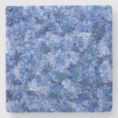 私は忘れ花柄ではない ストーンコースター (正面)