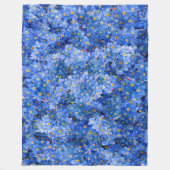 私は忘れ花柄ではない フリースブランケット (正面)