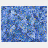 私は忘れ花柄ではない フリースブランケット (正面(横))