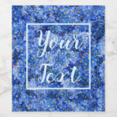 私は忘れ花柄ではない ワインラベル (シングルラベル)