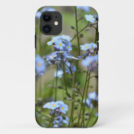 私は忘れ青いフローラの電話ケース iPhone 11 ケース